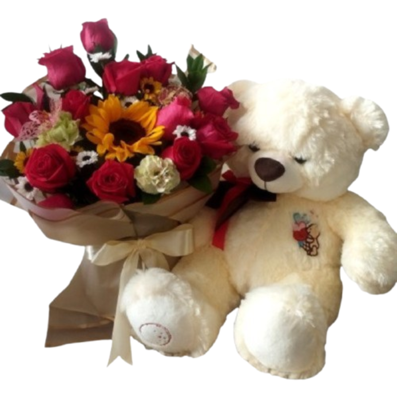47 Peluche rosas girasol Ramillete Paddy - Imagen de 1