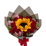 Girasoles y rosas mix
