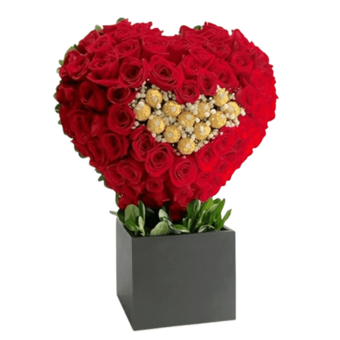Corazon rosas y chocolates Eterna Dulzura - Imagen de 1