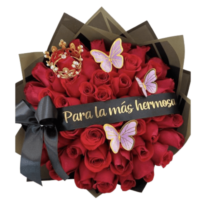 50 rosas rojas Bouquet Sajan - Imagen de 1
