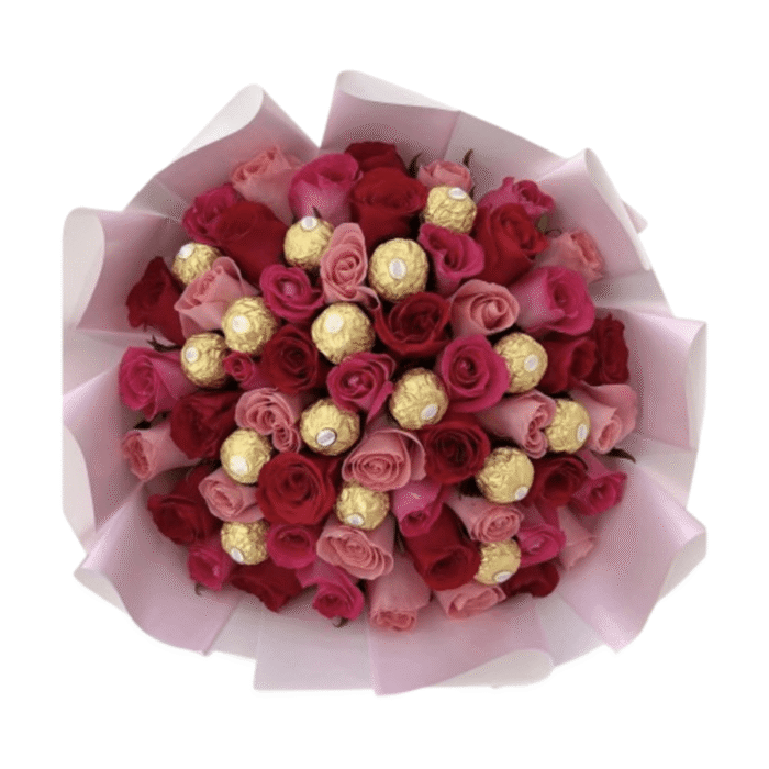 Rosas y chocolates Bouquet sentimental - Image 1