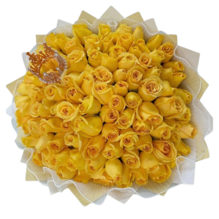 Ramo de 72 Rosas Amarillas – Alegría y Éxito - Imagen de 1