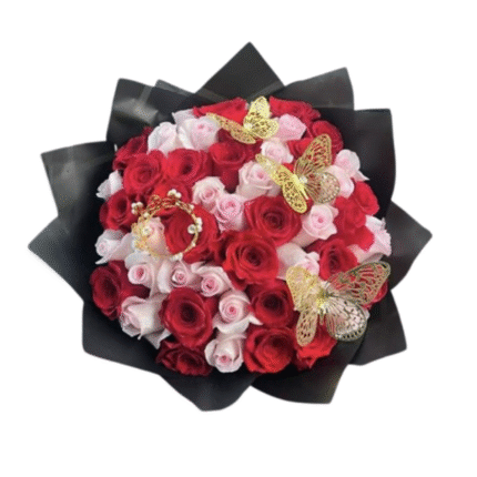 Ramo rosas rojas y rosadas Pasion Eterna