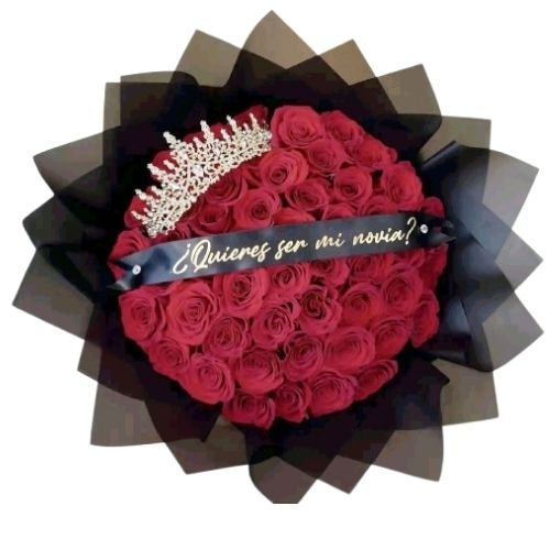 Ramo de Rosas Rojas ¿Quieres Ser Mi Novia?