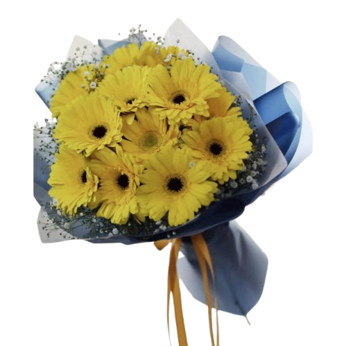 Ramillete gerberas amarillas