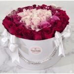Caja de Rosas en Degradé – Diseño Premium